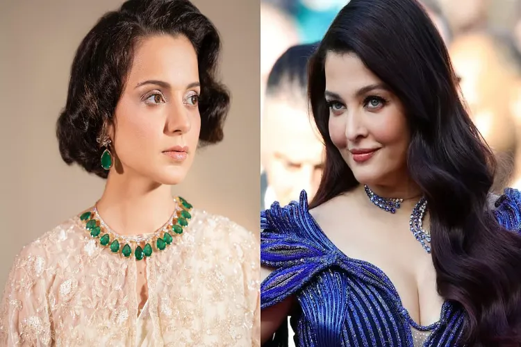 Bollywood actress Kangana Ranaut and Aishwarya Rai Bachchan