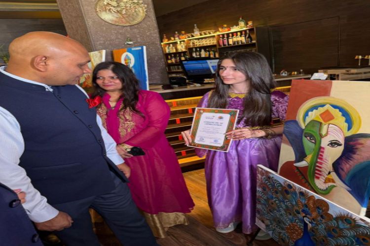 Ambassador Abhay Kumar inaugurates exhibition on India, Azerbaijan connect 