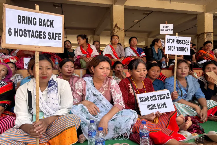 Naga's protesting in Manipur