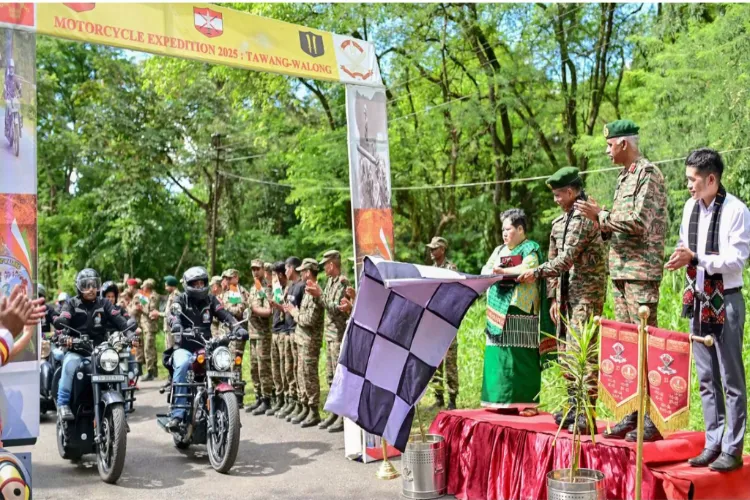 Motorcycle rally held in Arunachal Pradesh's Tirap district 