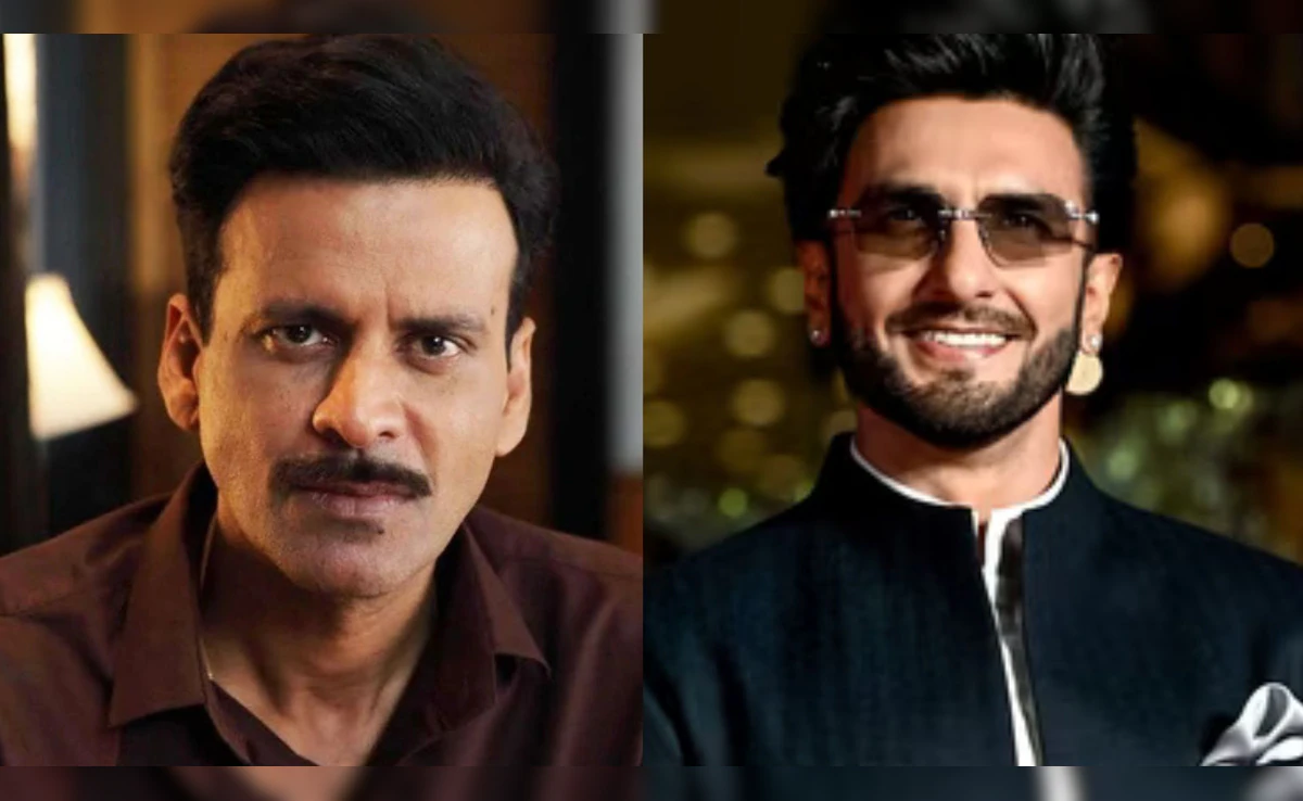 Bollywood actor Manoj Bajpayee and Ranveer Singh