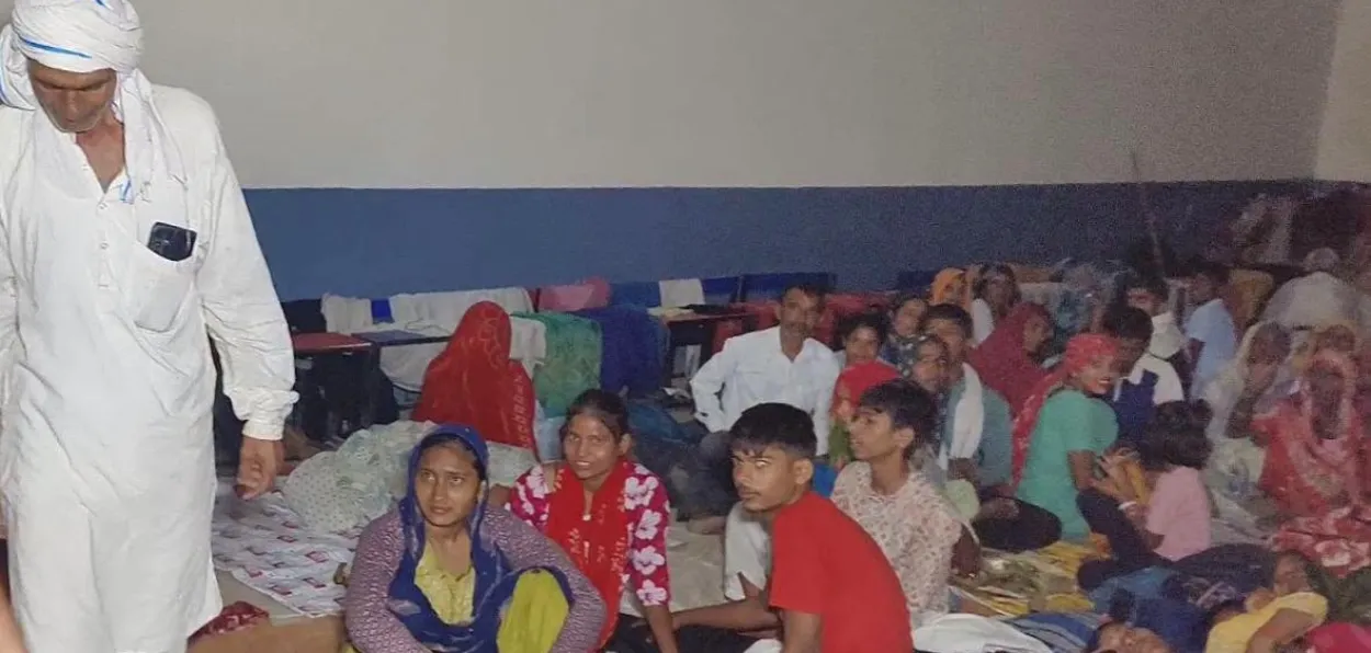 Hindu pilgrims in Nemki village