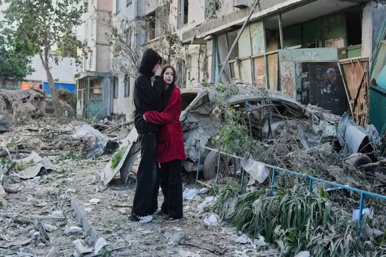 Visual from Ukraine after Russian attack