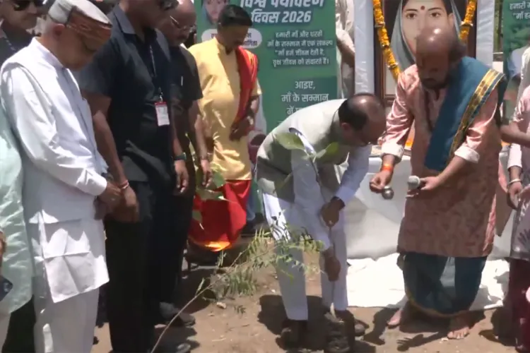 Union Agriculture Minister Shivraj Singh Chouhan plants saplings on World Environment Day