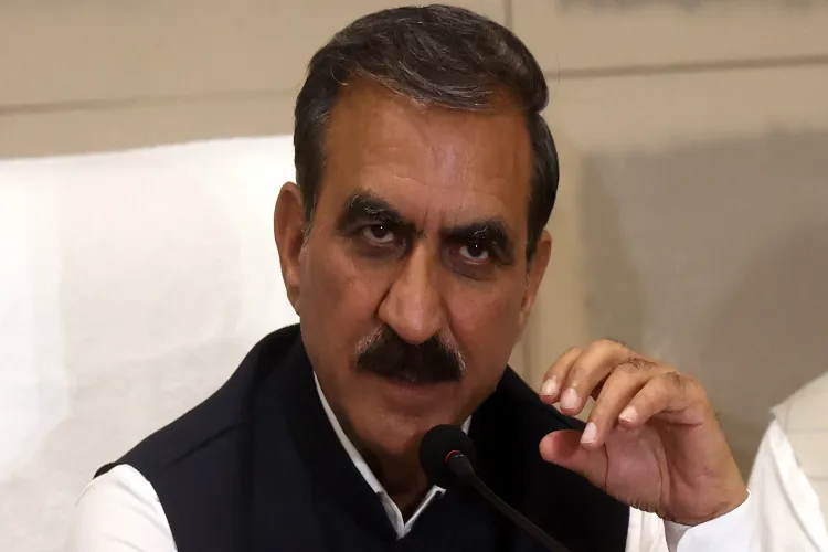 Himachal Pradesh Chief Minister Sukhvinder Singh Sukhu 