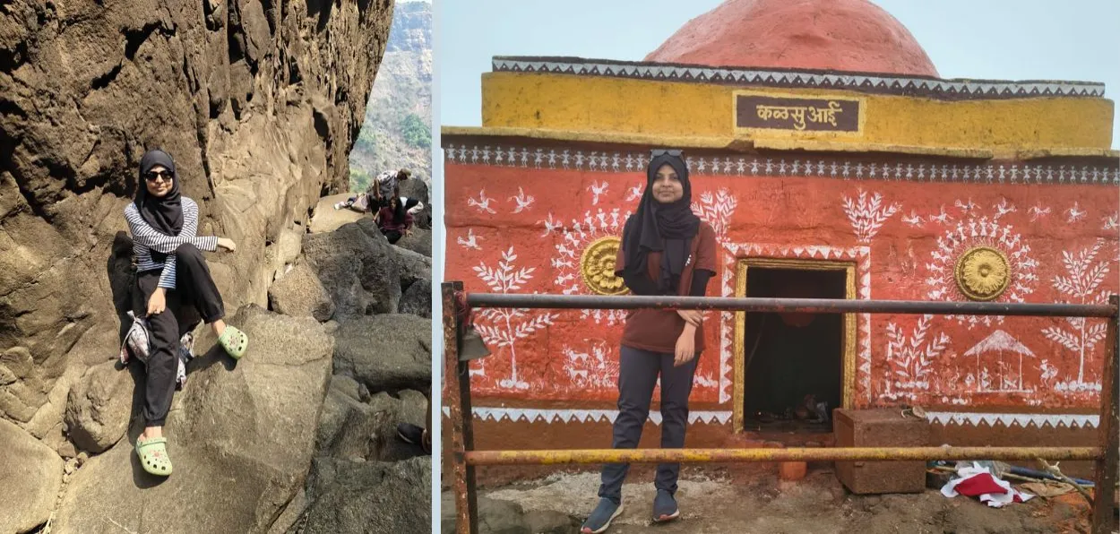 Niha Parveen Ghaus Attar at Kalsubai' peak