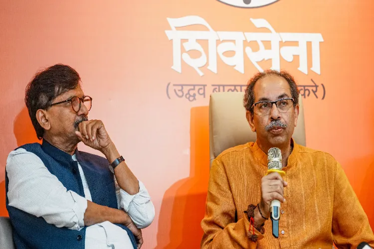 Shiv Sena (UBT) president Uddhav Thackeray and Shiv Sena (UBT) MP Sanjay Raut