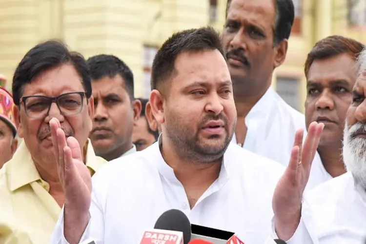 Rashtriya Janata Dal (RJD) leader and Leader of Opposition in the Bihar Assembly, Tejashwi Yadav