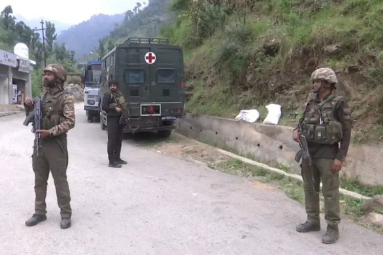 Security personnel during Operation Sherawali