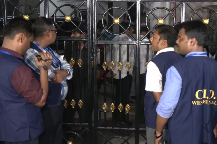 CID team at TMC MP Abhishek Banerjee's Kalighat residence