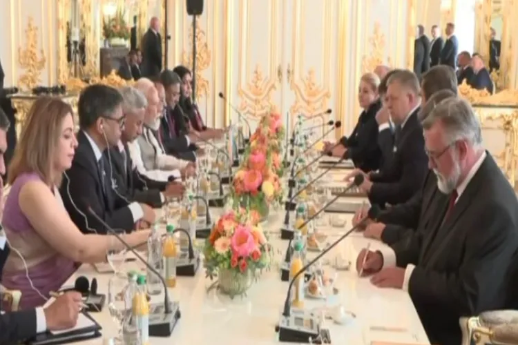 PM Modi holds delegation-level talks with Slovakia PM Fico