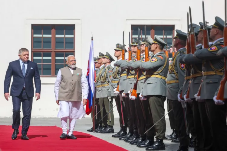 Prime Minister Narendra Modi with 