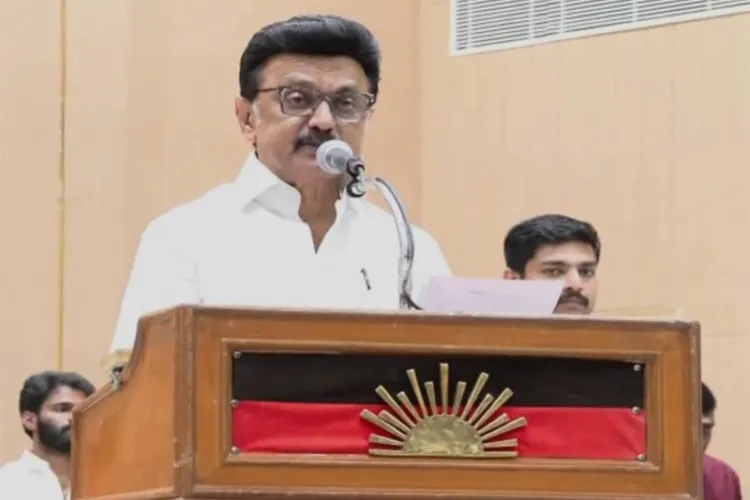 Former Tamil Nadu Chief Minister and DMK president M K Stalin