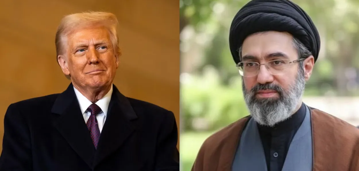 US President and Iran's Supreme Leader, Mojtaba Khamenei