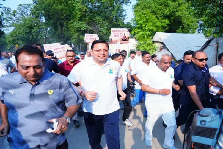 Uttarakhand Chief Minister Pushkar Singh Dhami participated in the “Run for Yoga” event