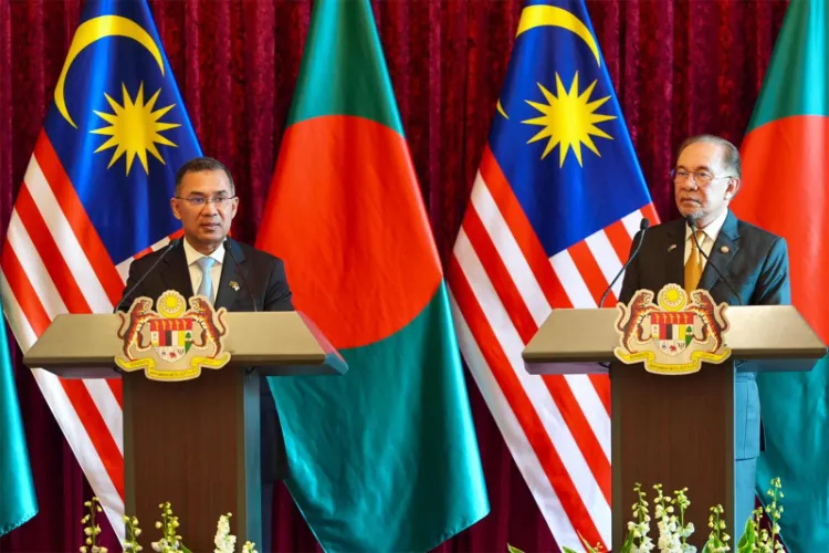 Bangladesh PM Tarique Rahman with Malaysian counterpart in Anwar Ibrahim