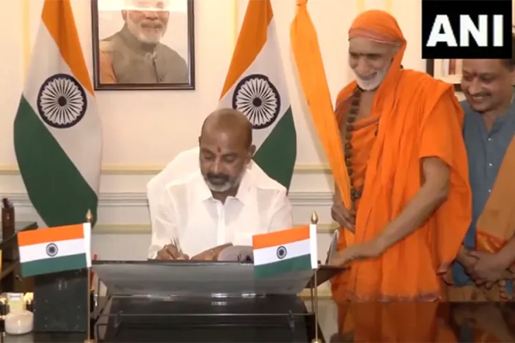 Union Minister of State for Home Affairs Bandi Sanjay Kumar