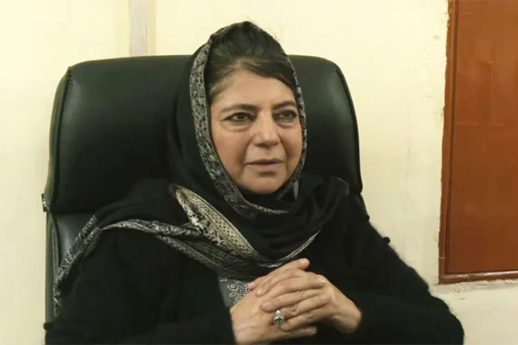 People's Democratic Party (PDP) president Mehbooba Mufti 