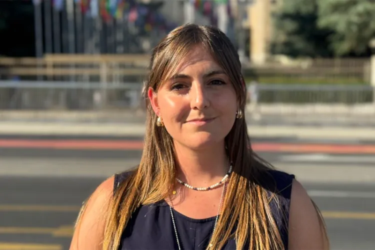 Lara Mailen Delutis, a volunteer with Sambhali Trust