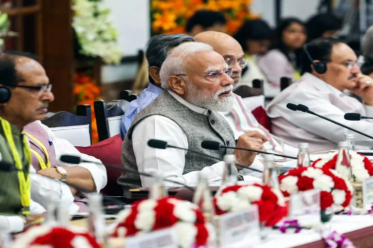 Prime Minister Narendra Modi during Niti Aayog meeting