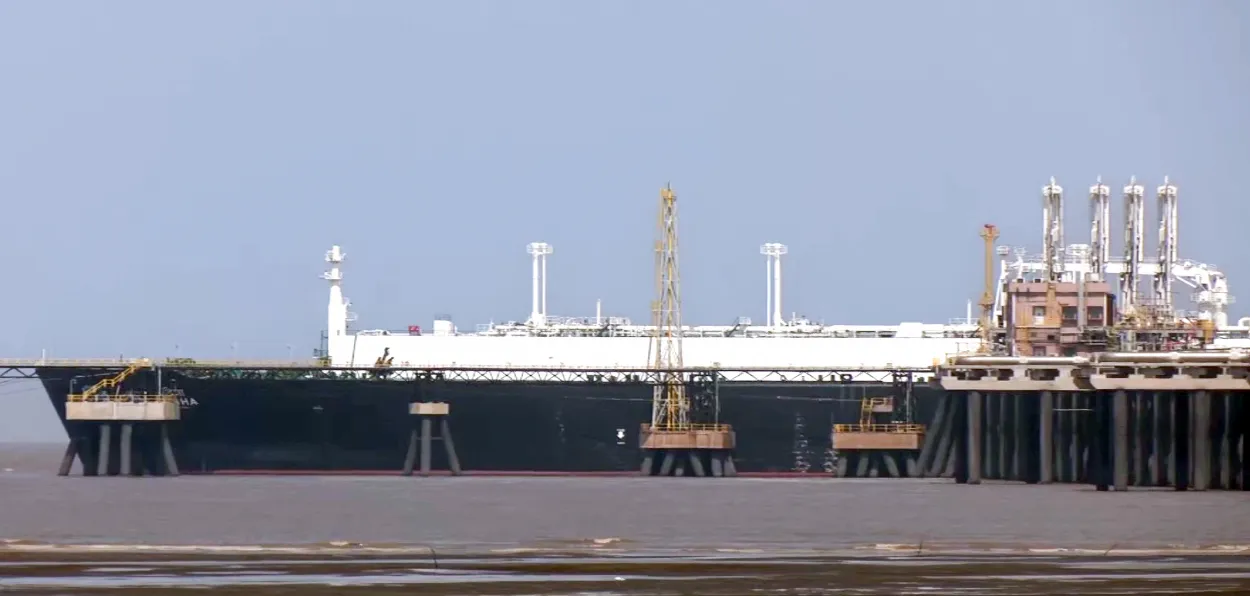India's first LNG tanker 'Disha' arrives at Dahej Port after crossing Strait of Hormuz after it was opened 