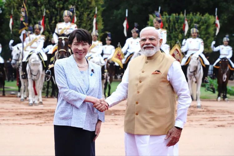 Japanese Prime Minister Sanae Takaichi and Prime Minister Narendra Modi