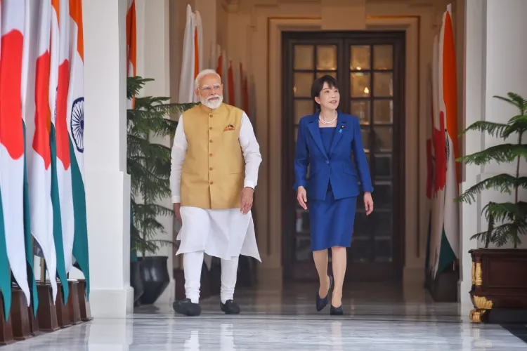Japanese Prime Minister Sanae Takaichi and Prime Minister Narendra Modi