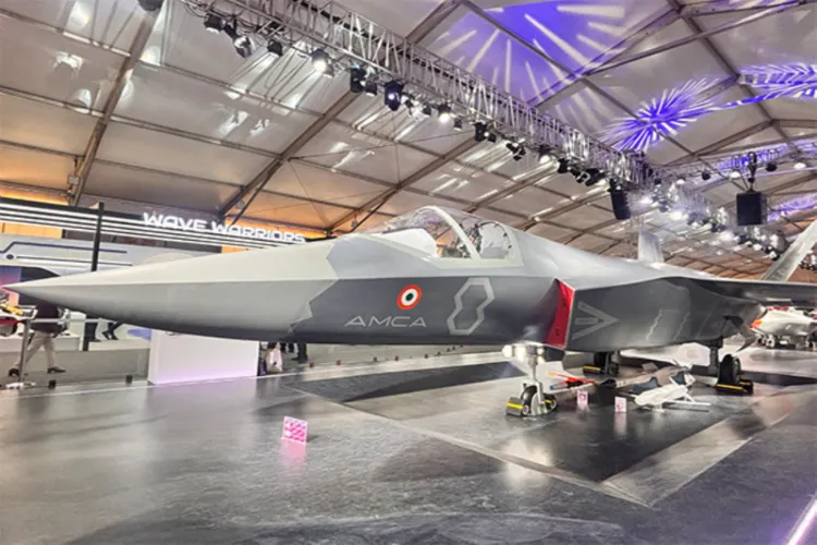 A mock-up model of India's fifth-generation fighter aircraft programme.