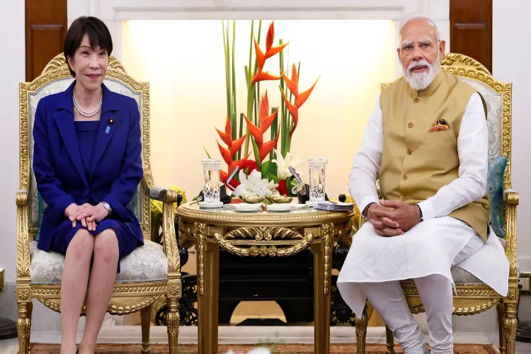 Prime Minister Narendra Modi and Japanese Prime Minister Sanae Takaichi