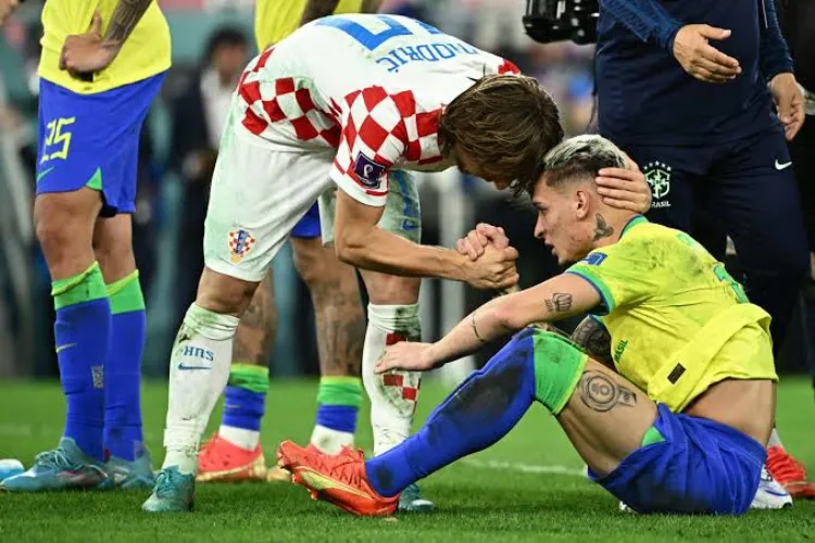Brazilian player after loosing the match