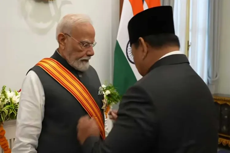 Indonesian President Prabowo Subianto and Prime Minster Narendra Modi