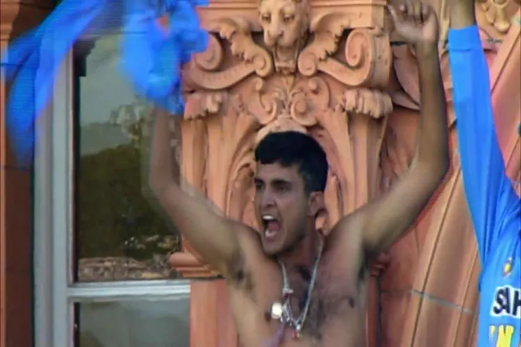Former Indian captain Sourav Ganguly 