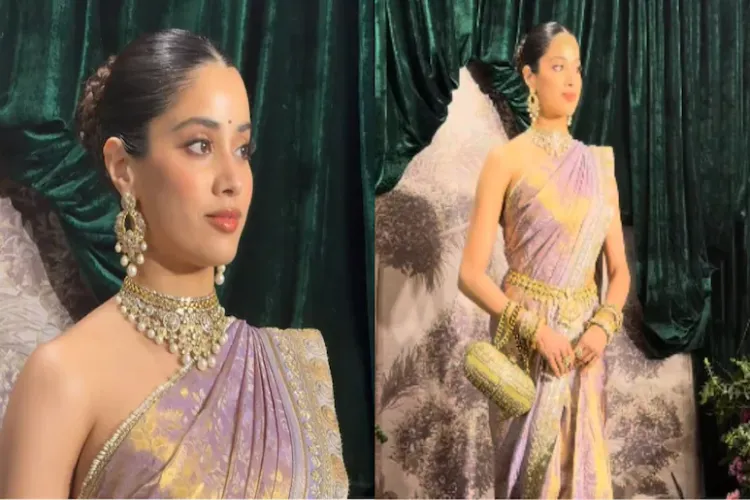 Janhvi Kapoor at Anshula-Rohan's reception