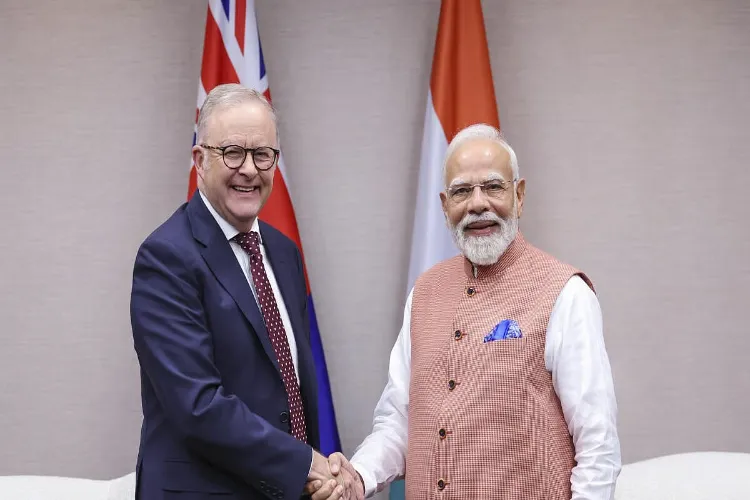 Prime Minister Narendra Modi and Australian PM Anthony Albanese