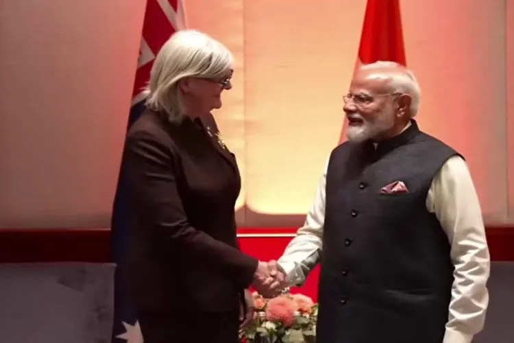 Prime Minister Narendra Modi with Governor-General of Australia, Sam Mostyn