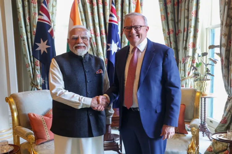 Prime Minister Narendra Modi and Australian Prime Minister Anthony Albanese 
