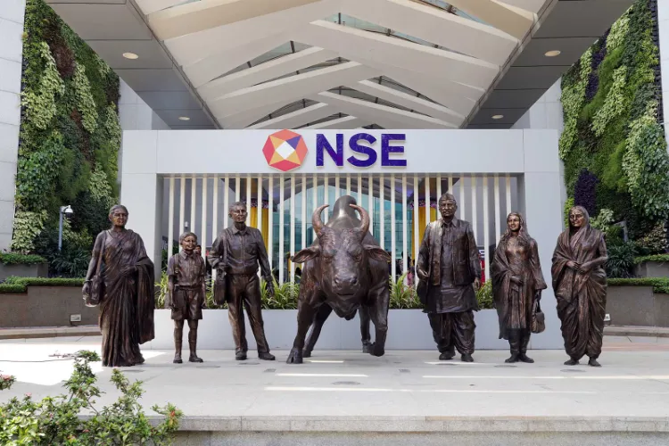 A view of the newly renovated NSE atrium bull