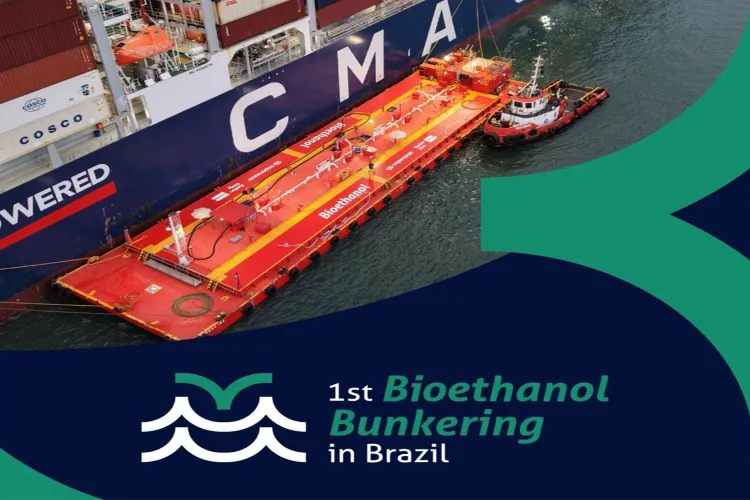 Brazil completes first bioethanol bunkering for container ship 