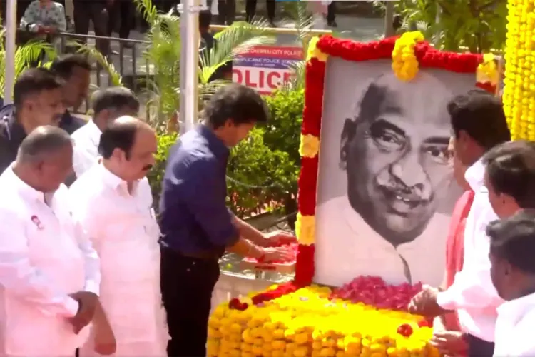 Tamil Nadu CM Vijay pays floral tribute to K Kamaraj on 124th birth anniversary 