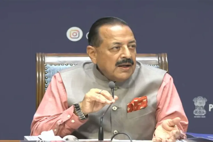 Union Minister Jitendra Singh during NITI Aayog Press Conference