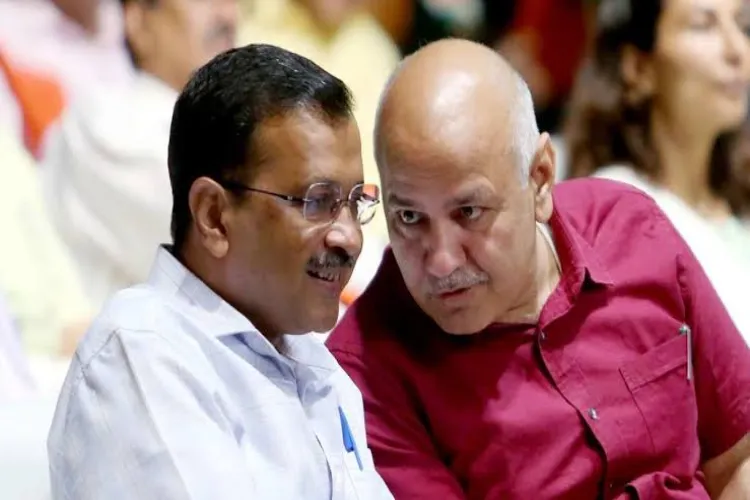 AAP leaders Arvind Kejriwal, Manish Sisodia 