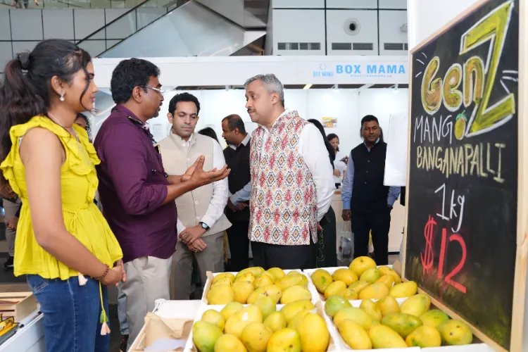 High Commissioner Shilpak Ambule at Indian mango festival Singapore