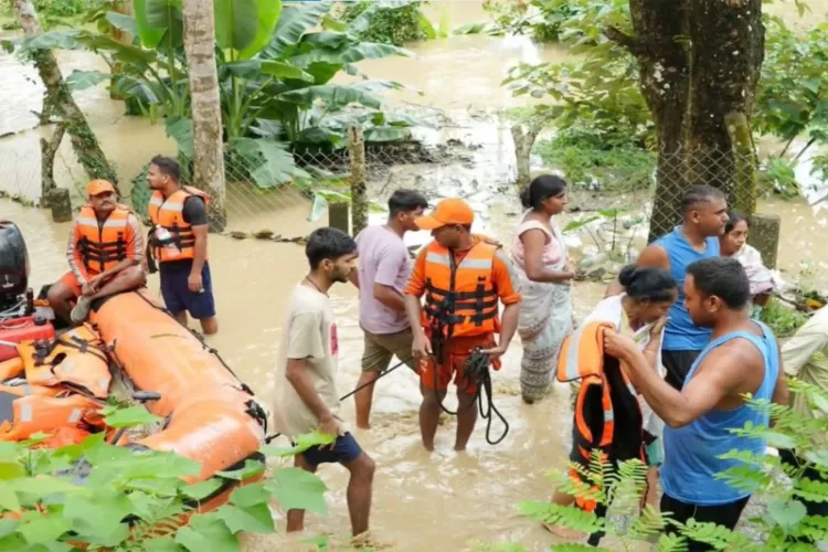 Visual from the flood affected site
