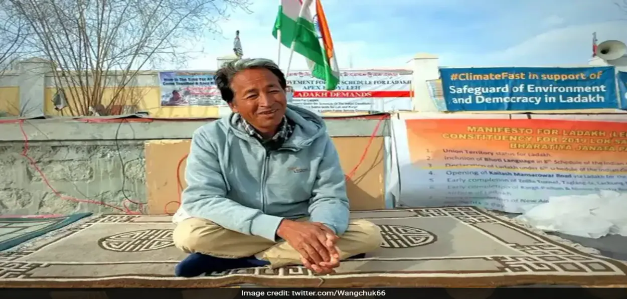 Sonam Wangchuk on hunger strike in Leh (File)