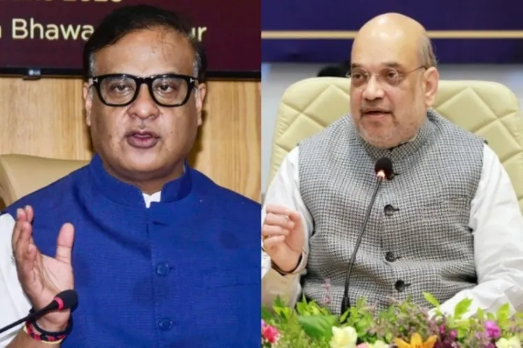 Union Home Minister Amit Shah and Assam Chief Minister Himanta Biswa Sarma