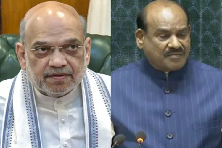 Union Home Minister Amit Shah and Lok Sabha Speaker Om Birla 
