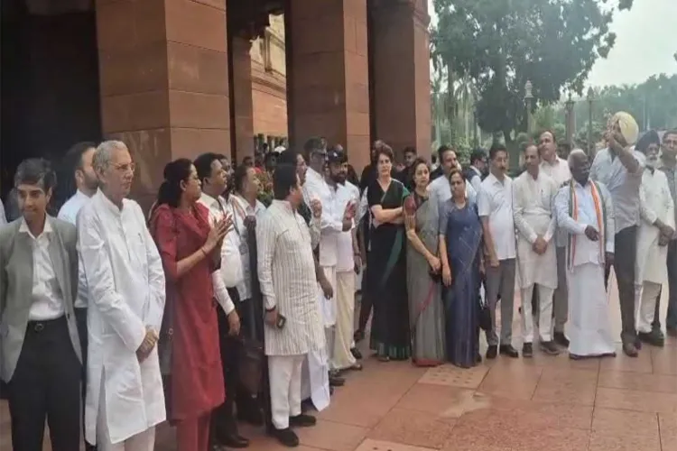 Opposition MPs staging protest in parliament 