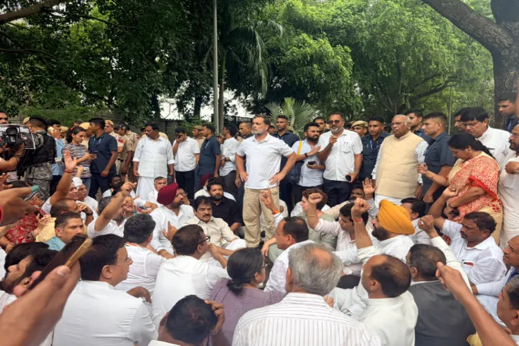 Congress leaders Rahul Gandhi, Mallikarjun Kharge and others 