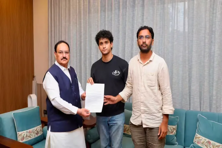 Union Minister JP Nadda with CJP representatives