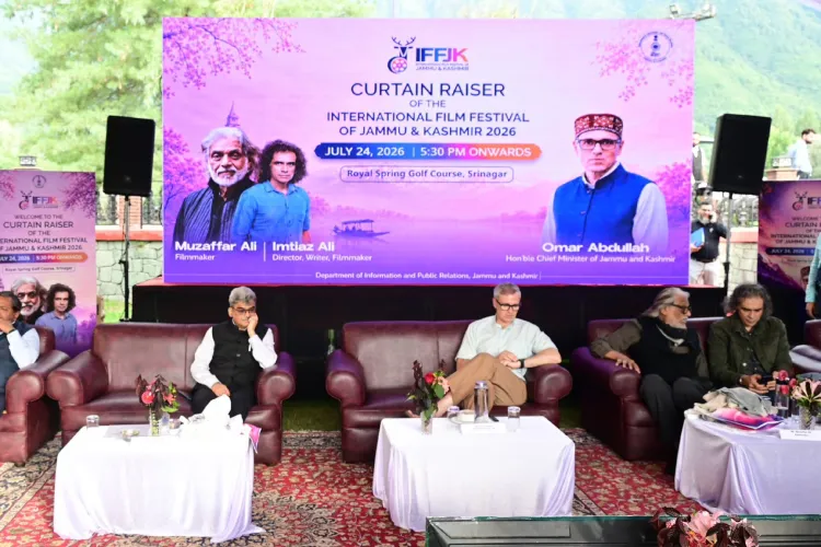 Chief Minister Omar Abdullah at the inauguration of the J&K International Film festival in Srinagar